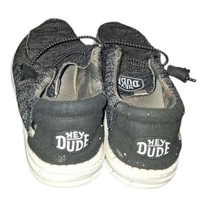 Hey Dude Black and White Sneakers Casual Low-Top